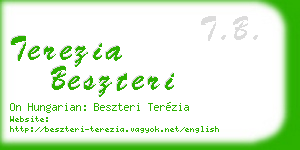 terezia beszteri business card